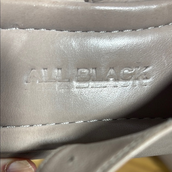 All Black Brand Taupe  Sandals with Cushioned Sole and Crisscross Straps - Picture 2 of 14